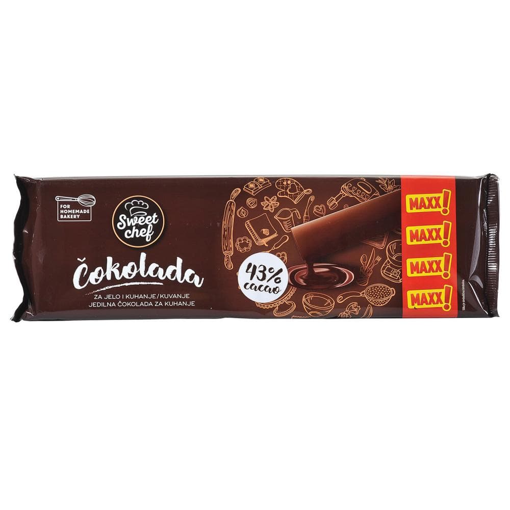 Sweet Chef Čokolada za kuhanje 480g Akcija u trgovini Konzum