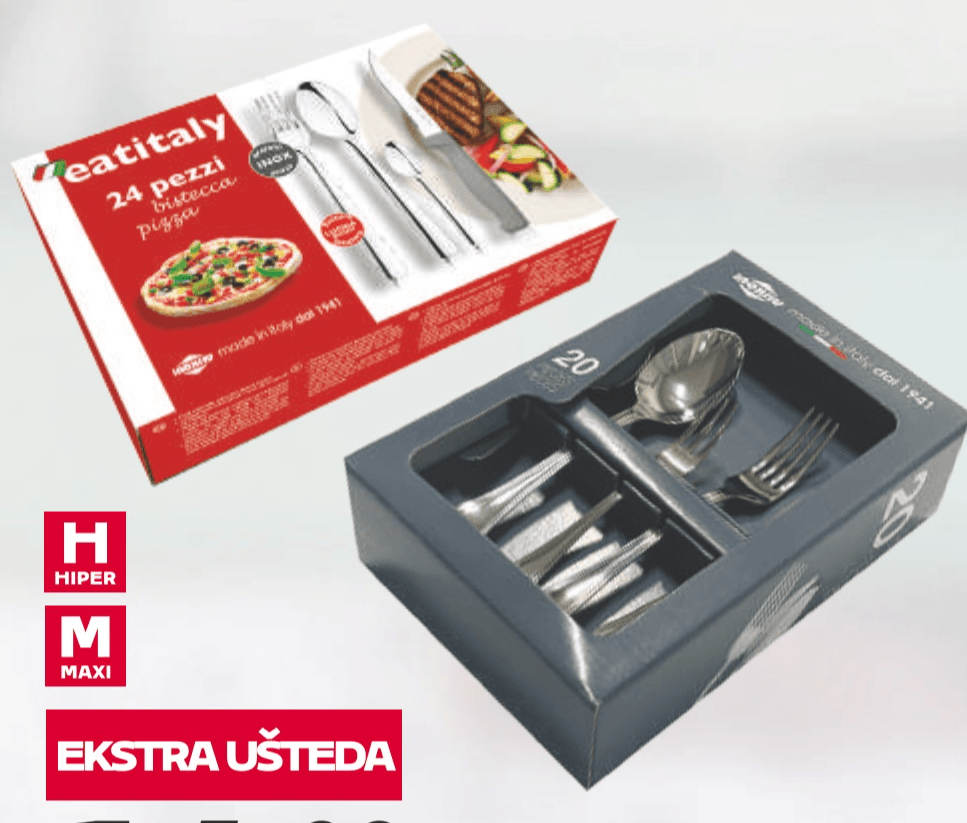 Pribor za jelo 1 set, 20 ili 24 kom eatitaly - Akcija u trgovini Tommy