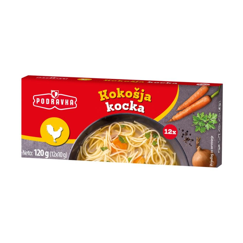 Podravka kocka za juhu 12 x 10 g Akcija u trgovini Tommy