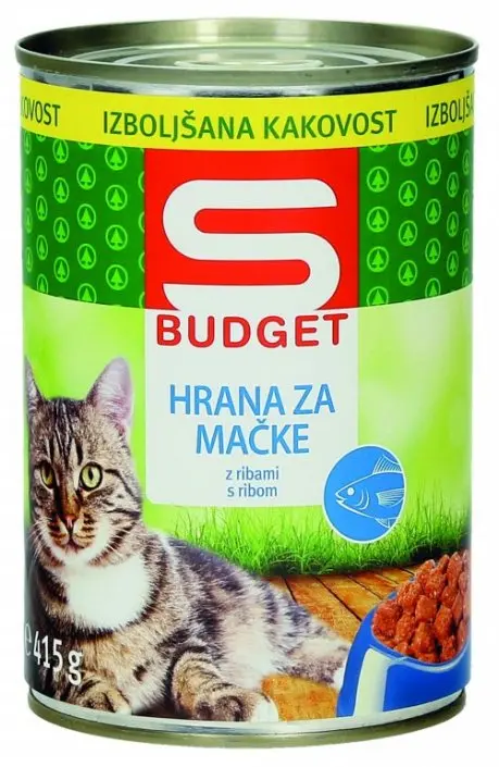 Hrana za mačke S Budget 415 g Akcija u trgovini Spar