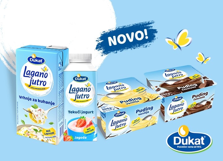 Lagano jutro, Dukat Tekući jogurt ili Puding - Akcija u trgovini Tommy
