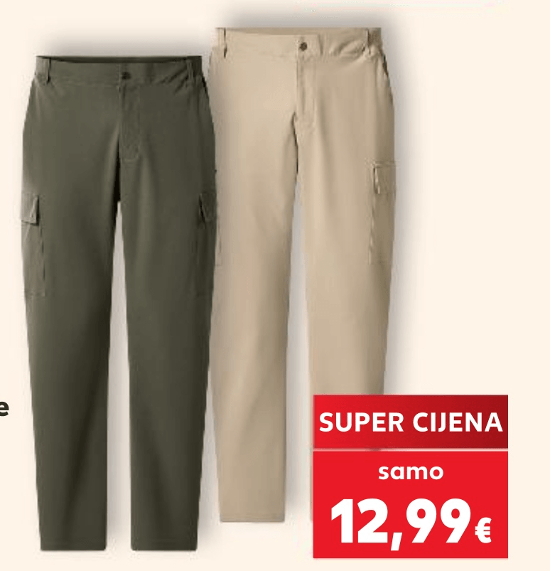 Muške cargo hlače komad Esmara - Akcija u trgovini Kaufland