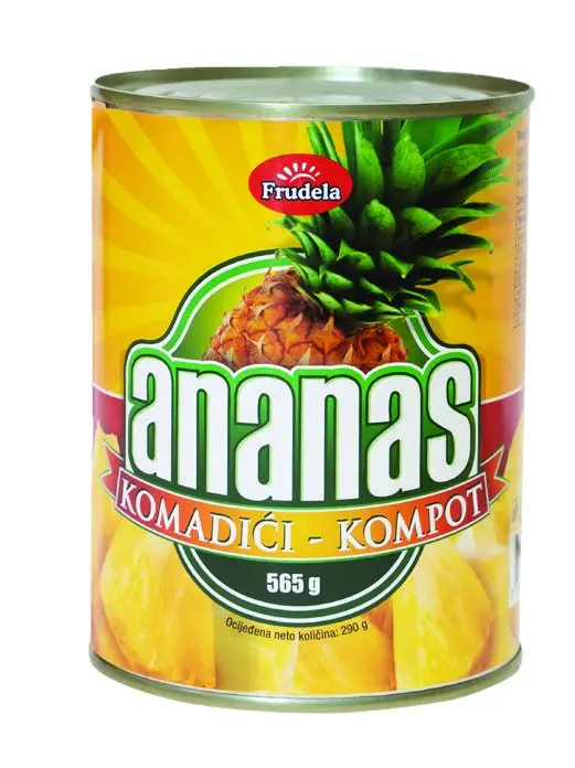 Frudela kompot ananas komadići 290 g Akcija u trgovini NTL