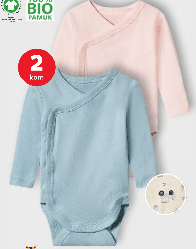 Body za bebe 2 kom Kuniboo Akcija u trgovini Kaufland