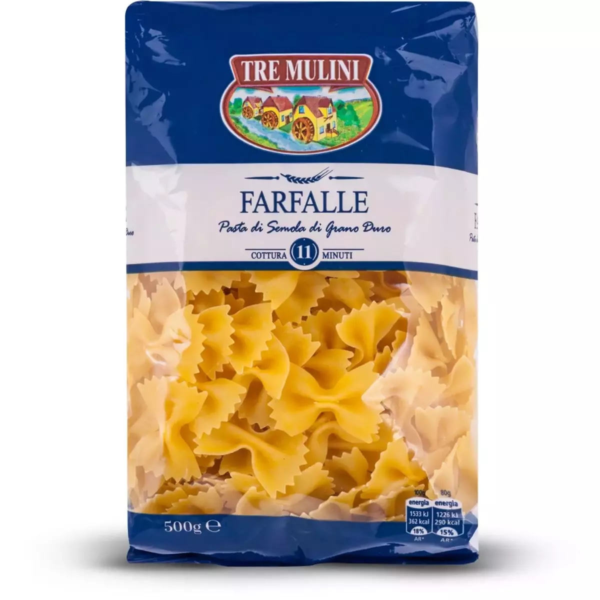 Tre Mulini tjestenina Farfalle/Ditali Grandi Rigati 500 g Akcija u trgovini Eurospin