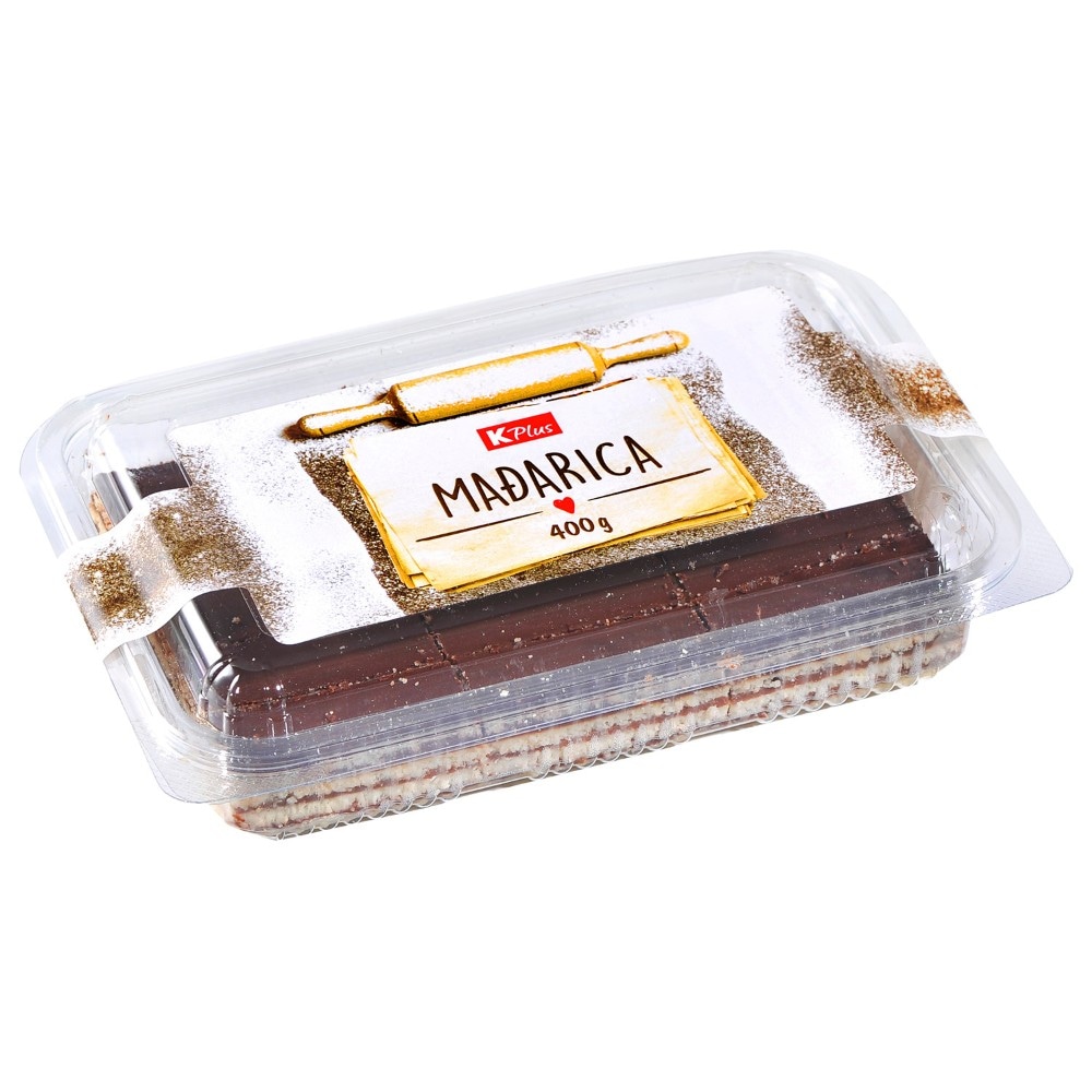 K Plus Kolač Mađarica 400g - Akcija u trgovini Konzum