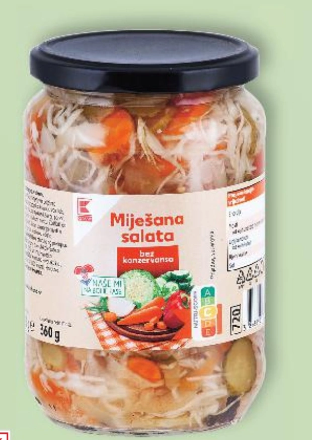 Salata miješana 670 g K Classic Akcija u trgovini Kaufland