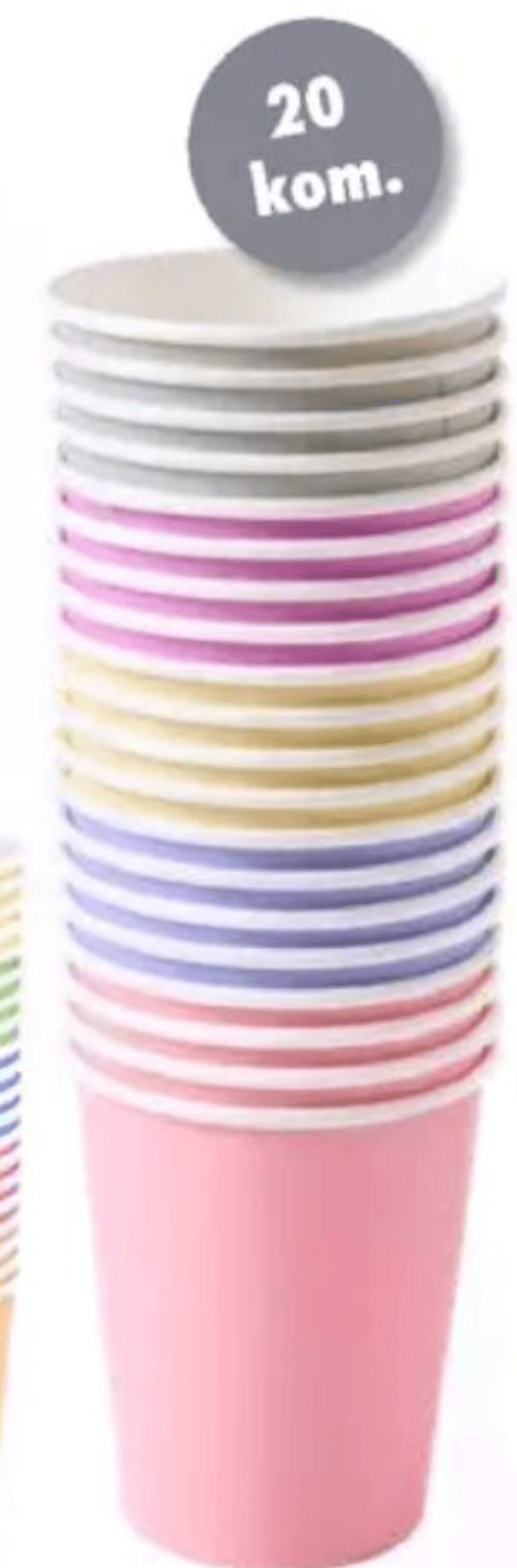 Papirnata čaša 20 kom. - Akcija u trgovini Tedi