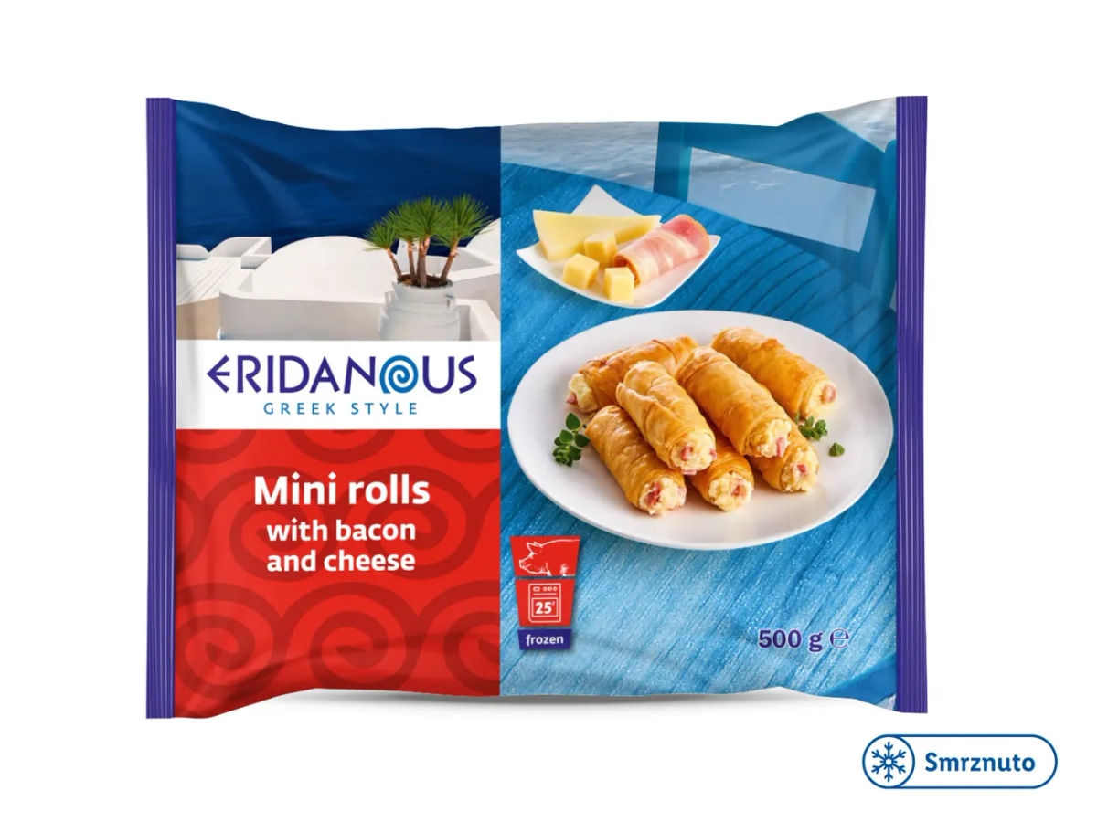 ERIDANOUS Mini rolice sa sirom i slaninom 500 g - Akcija u trgovini Lidl
