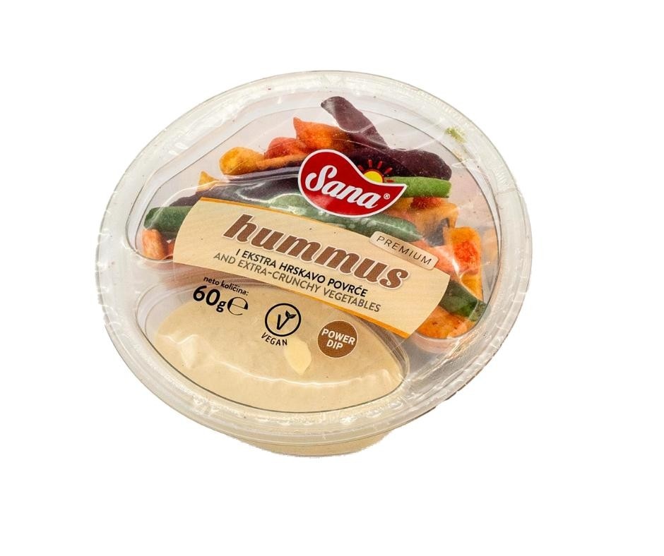 Hummus Classic ili Hummus s hrskavim povrćem 100 g ili 60 g Sana Akcija u trgovini Spar