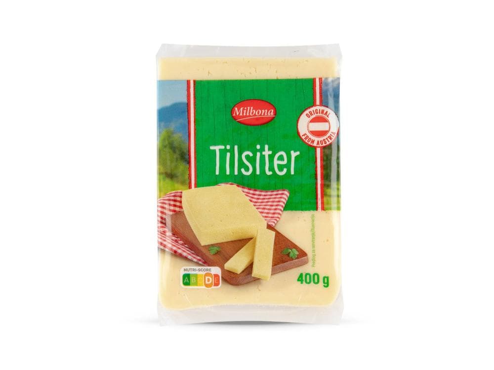 Milbona Tilsiter 400 g Akcija u trgovini Lidl