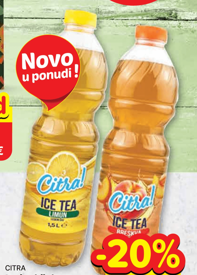 CITRA Ledeni čaj 1,5 l - Akcija u trgovini Plodine