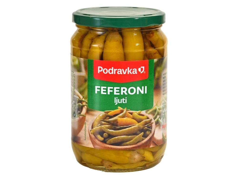 Podravka Feferoni blagi, 150g, ljuti, 160g Akcija u trgovini Konzum