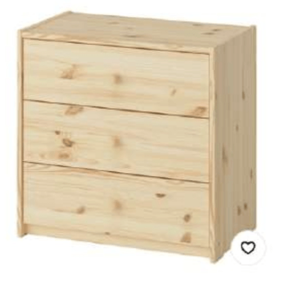 RAST Komoda 3 ladice, 60x35x59 cm Akcija u trgovini Ikea