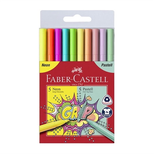 Grip flomasteri 10 komada FABER-CASTELL Akcija u trgovini Mueller