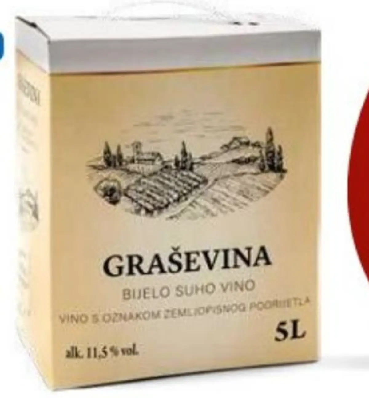 Vino Graševina 5 l Akcija u trgovini Eurospin