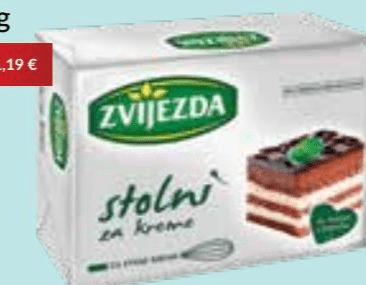 Margarin za kreme Zvijezda 250 g Akcija u trgovini Bakmaz