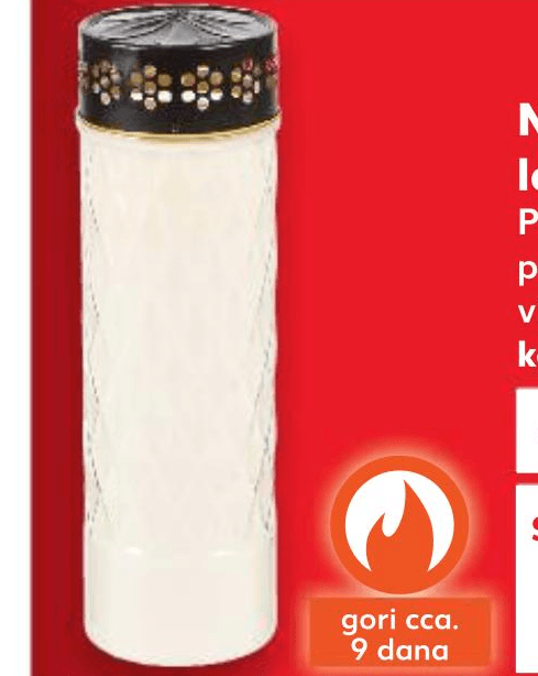 Nadgrobni lampion 600 g ili 1350 g - Akcija u trgovini Kaufland