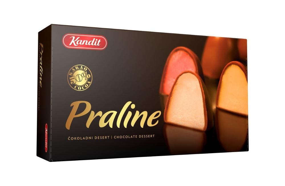 Kandit Praline čokolada, rum 280 g Akcija u trgovini Konzum