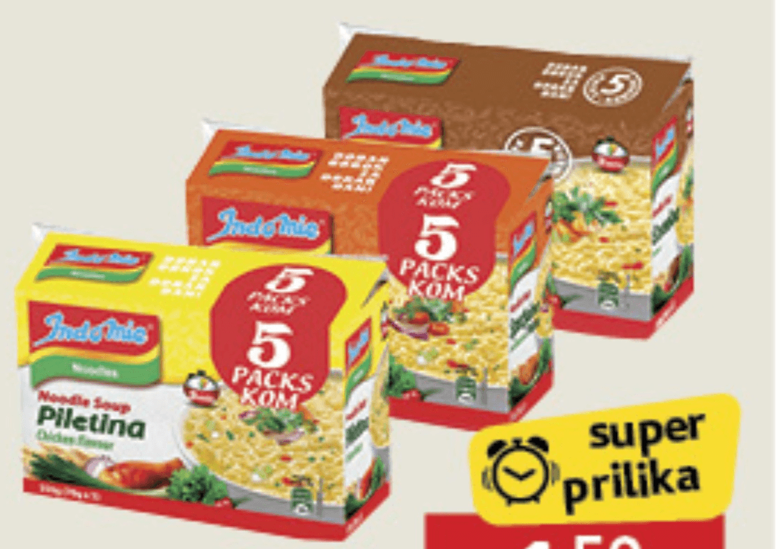 Indomie Noodle 5/1 pak - Akcija u trgovini Konzum