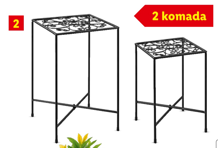 LIVARNO Stalak za cvijeće 2 komada - Akcija u trgovini Lidl