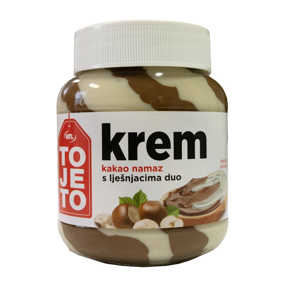 ToJeTo Krem namaz Duo Lješnjak/Kakao 400 g - Akcija u trgovini Gavranović