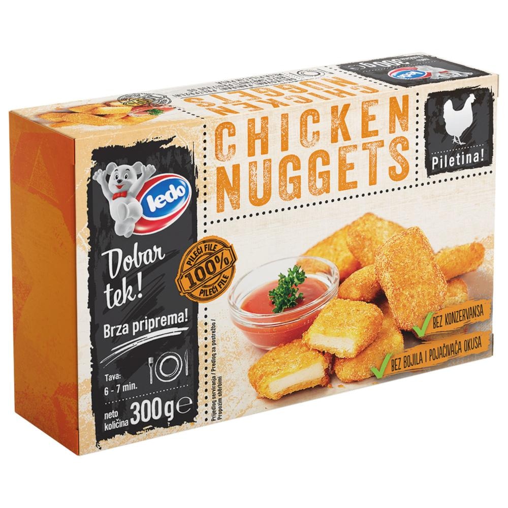 Panirani pileći štapići ili Chicken nuggets Ledo 300 g - Akcija u trgovini KTC