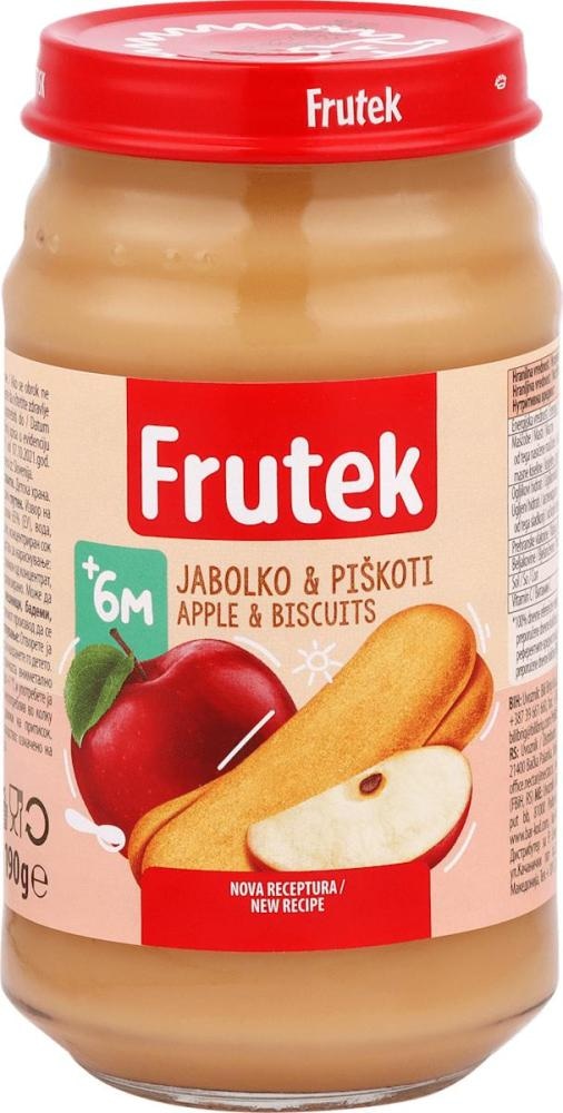 Frutek voćna kašica od jabuke s kolačima 190 g - Akcija u trgovini Dm
