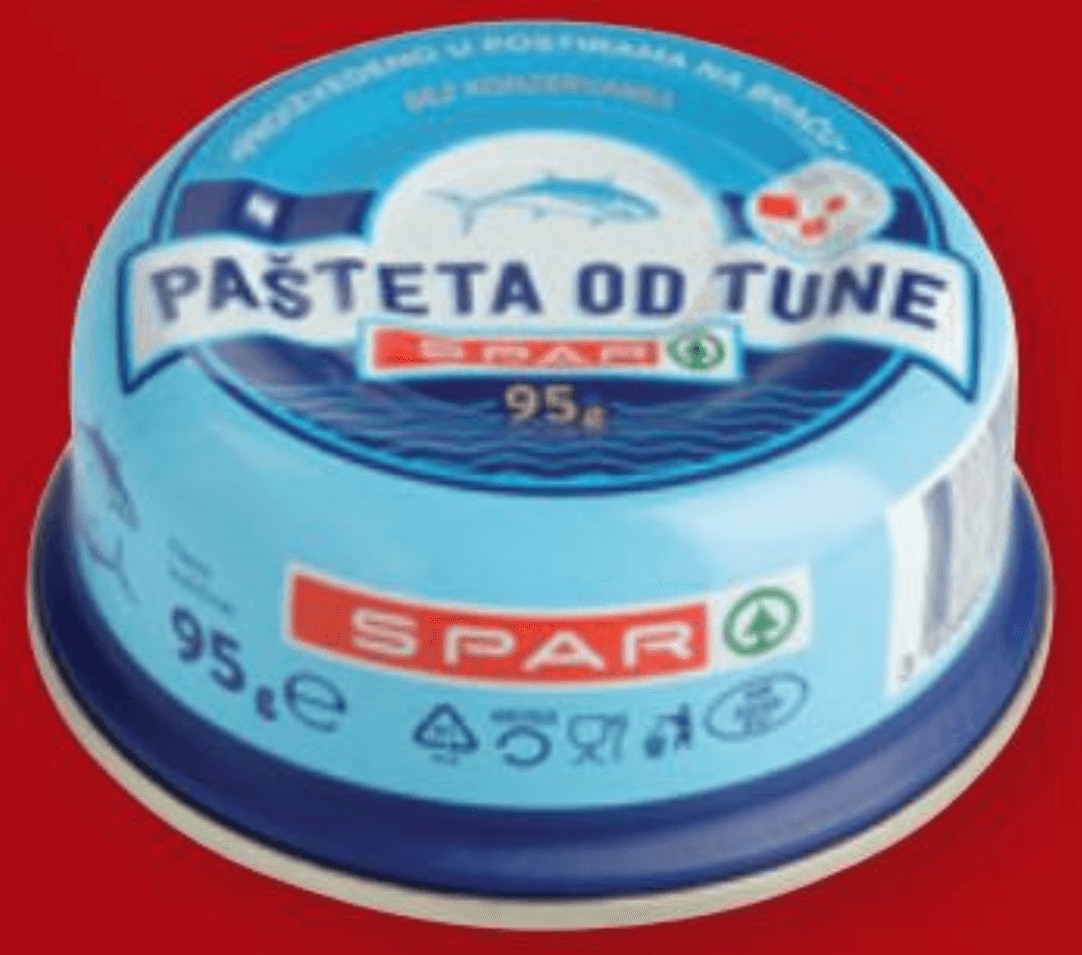 SPAR Pašteta od Tune 95 g Akcija u trgovini Spar