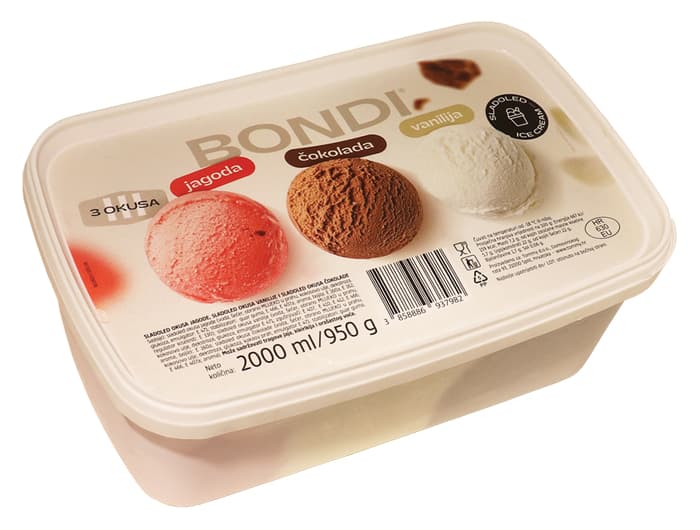 Bondi sladoled 2 L Akcija u trgovini Tommy