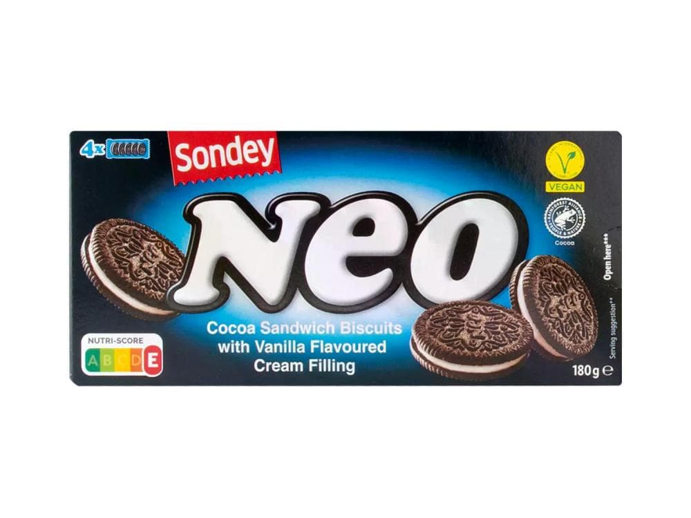 Sondey Neo kakao keksi s kremom od vanilije 180 g Akcija u trgovini Lidl