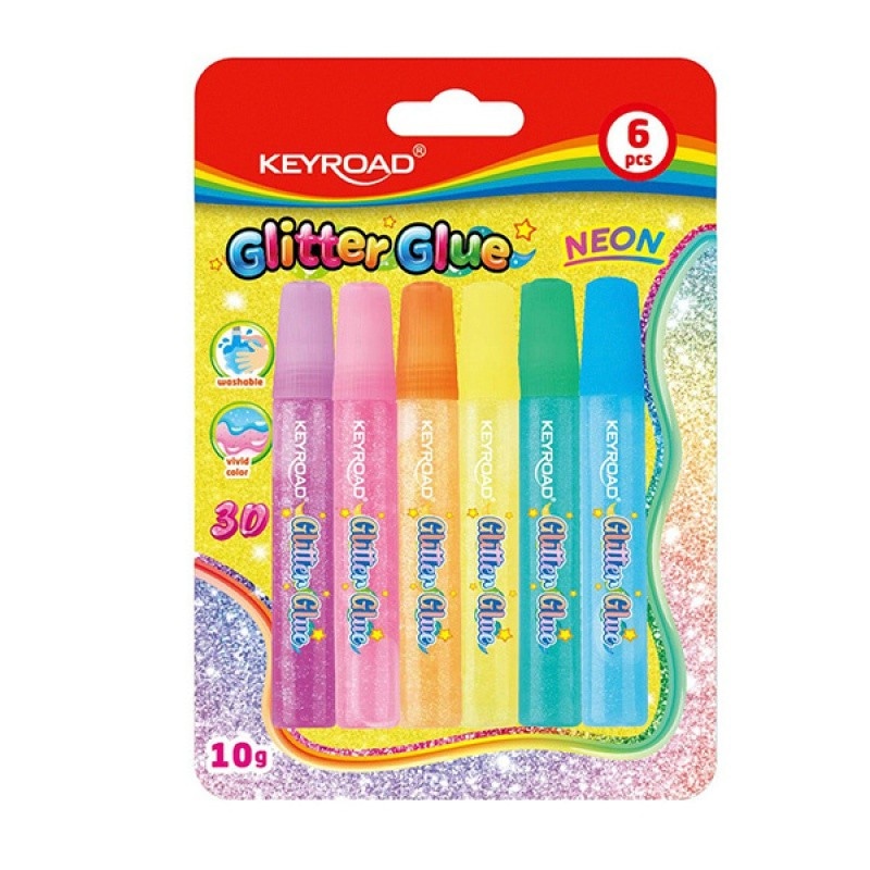 Keyroad glitter ljepilo 6 kom Akcija u trgovini Tommy