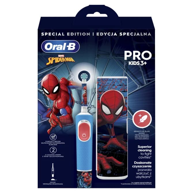 Oral-B električna četkica za zube + etui Spiderman 1 kom. Akcija u trgovini Dm