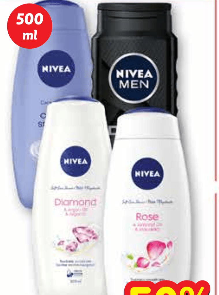 Nivea Gel za tuširanje 500 ml - Akcija u trgovini Plodine