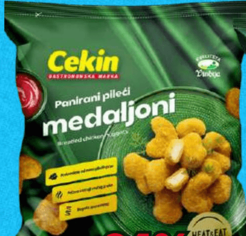 Cekin pileći medaljoni panirani 660g Akcija u trgovini 365 Market