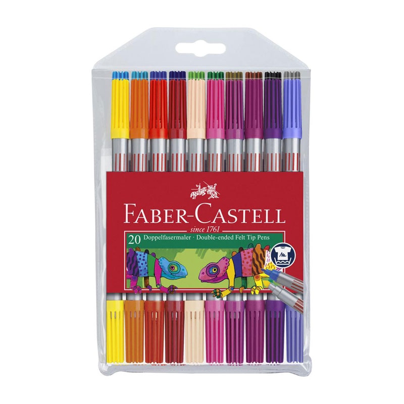 Dvostruki flomasteri 20 komada FABER-CASTELL Akcija u trgovini Mueller