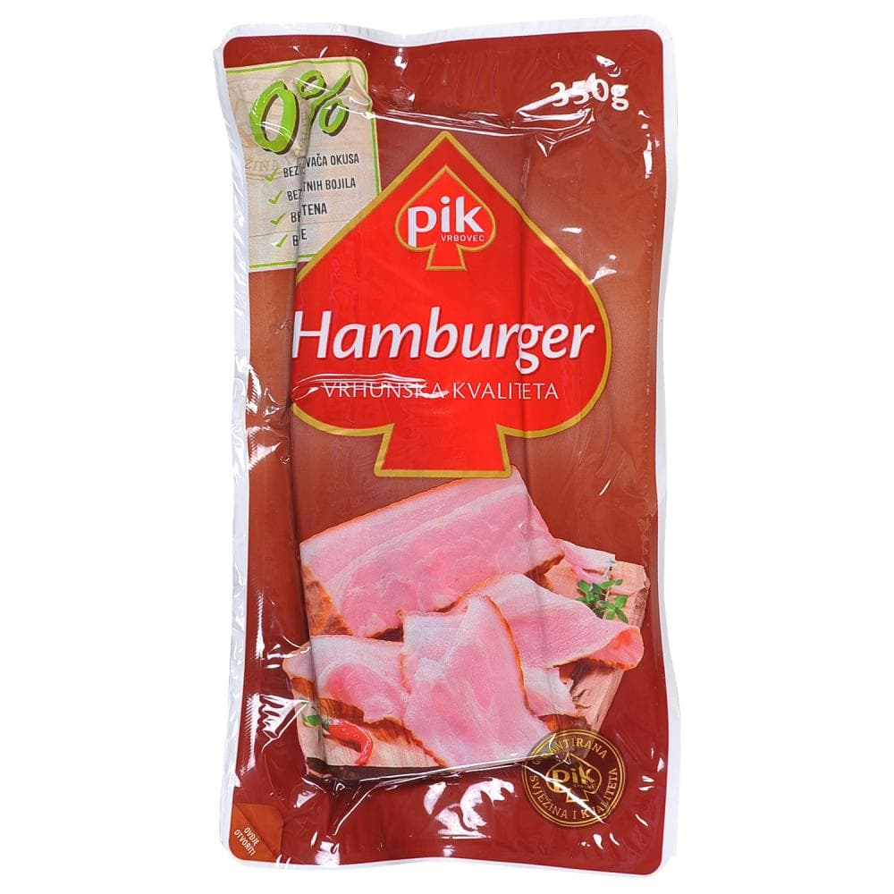 Hamburger 350 g PIK Akcija u trgovini Bakmaz
