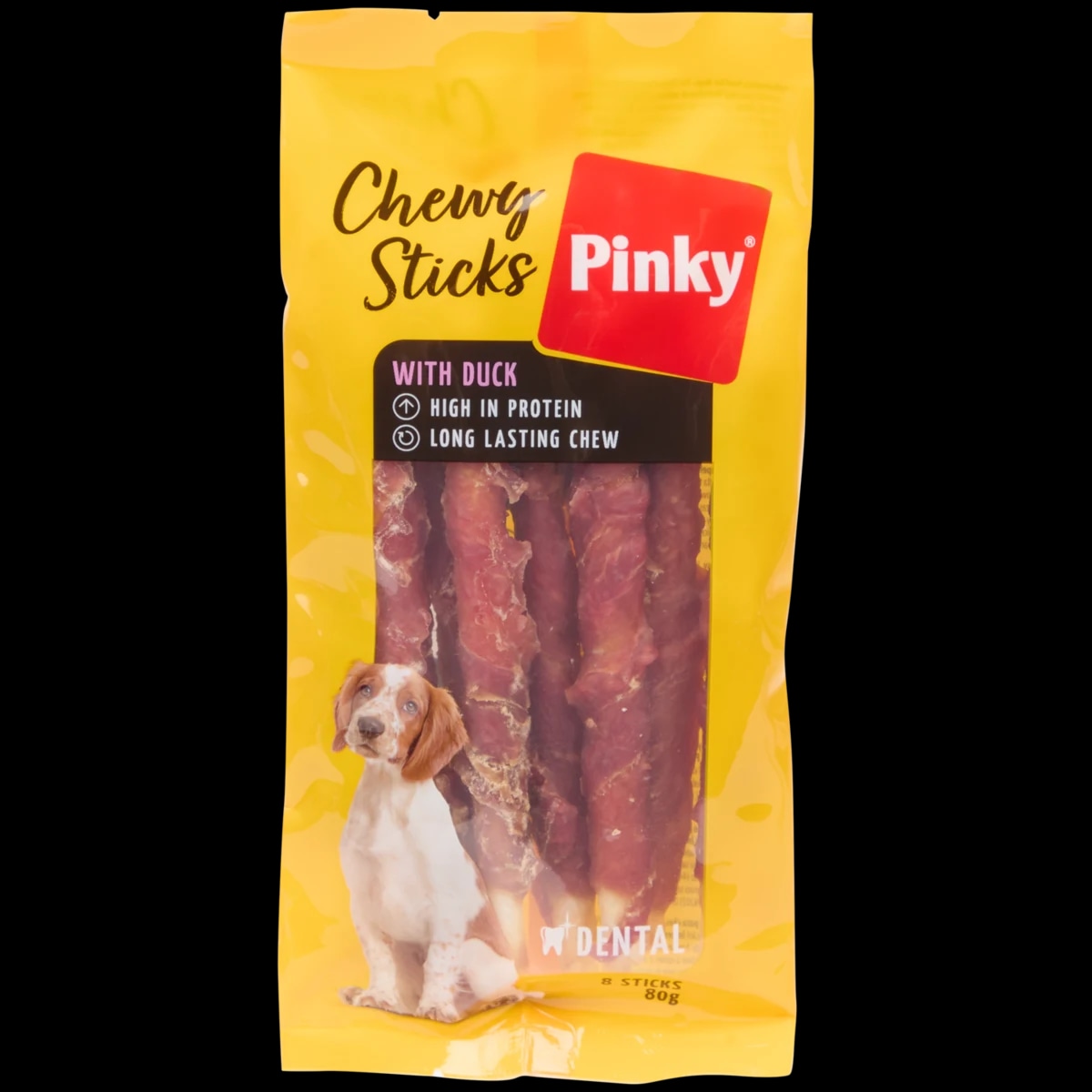 Pinky pseća grickalica Chewy Sticks 8 komada Akcija u trgovini Action