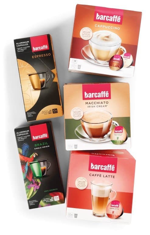 Kapsule za kavu Barcaffe od 70 g do 160 g Akcija u trgovini Spar