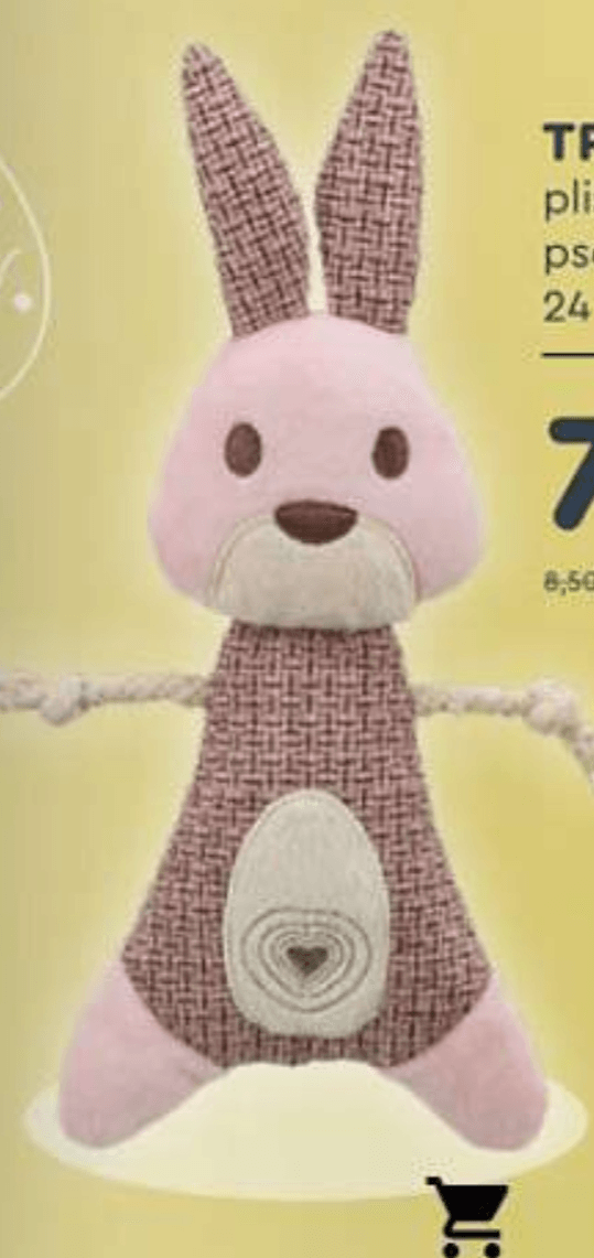 TRIXIE plišana igračka za pse s užetom 24 cm - Akcija u trgovini Zoo City