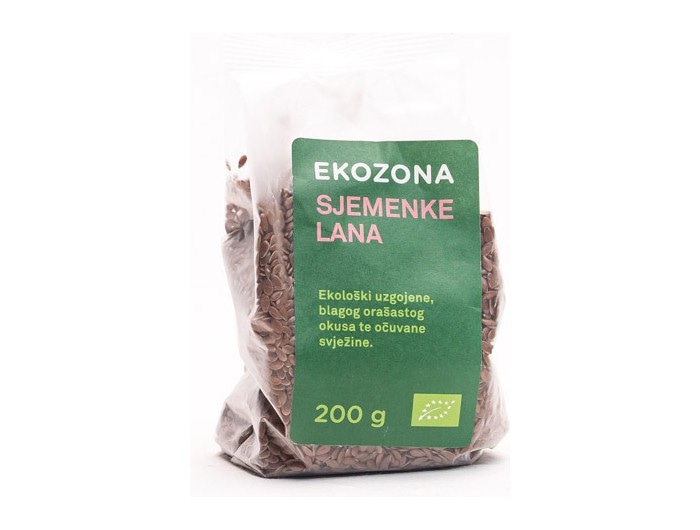 Ekozona Sjemenke lana 200 g - Akcija u trgovini KTC