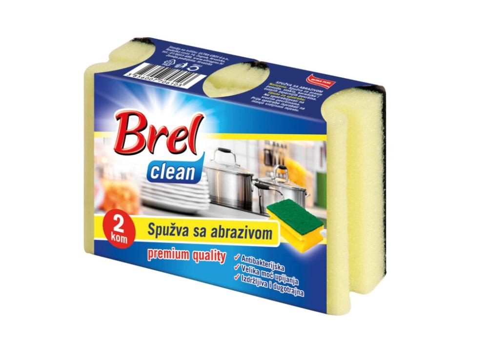 BREL CLEAN Abrazivna spužvica 2 kom - Akcija u trgovini Ribola
