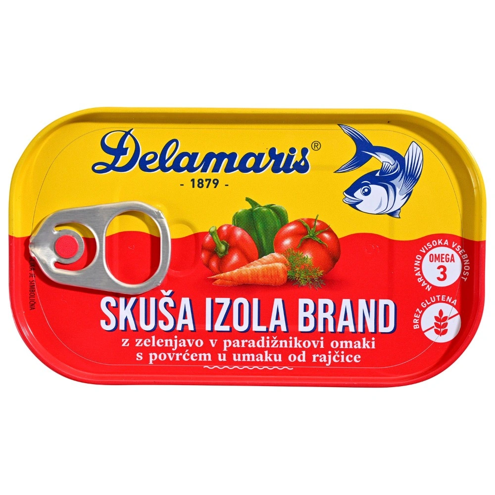 Delamaris skuša izola brand sa povrćem 125 g Akcija u trgovini Pivac