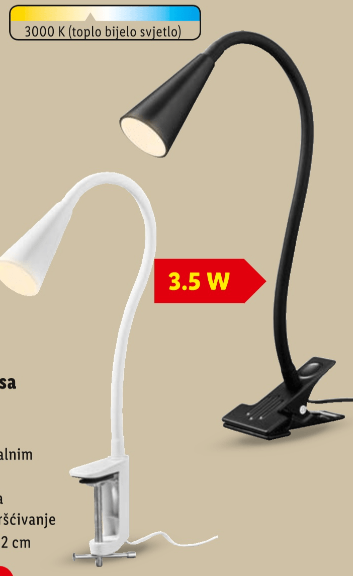 Livarno LED svjetiljka sa stezaljkom Komad - Akcija u trgovini Lidl