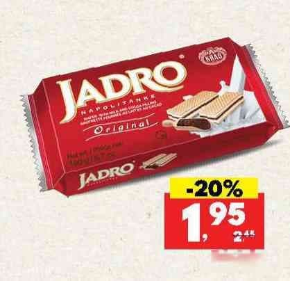 Keks Jadro original 190 g Kraš Akcija u trgovini Bakmaz