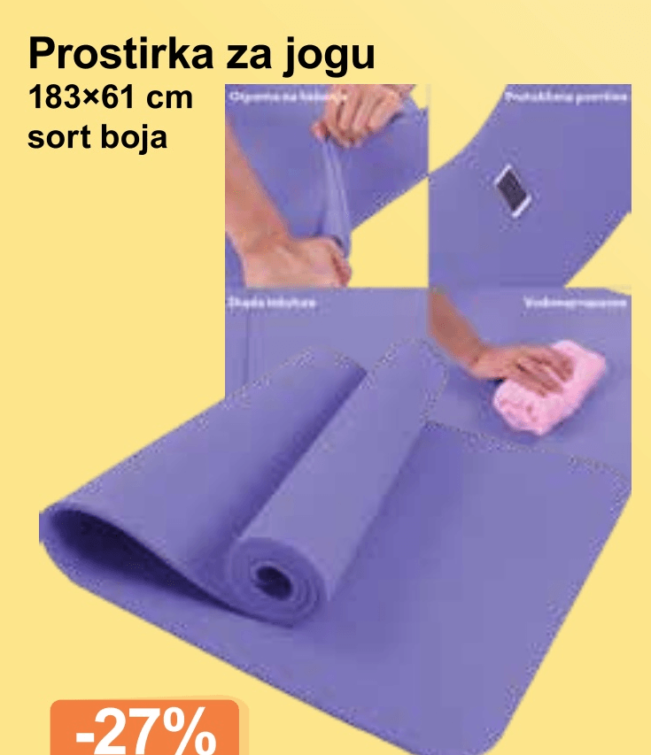 Prostirka za jogu - Akcija u trgovini KTC