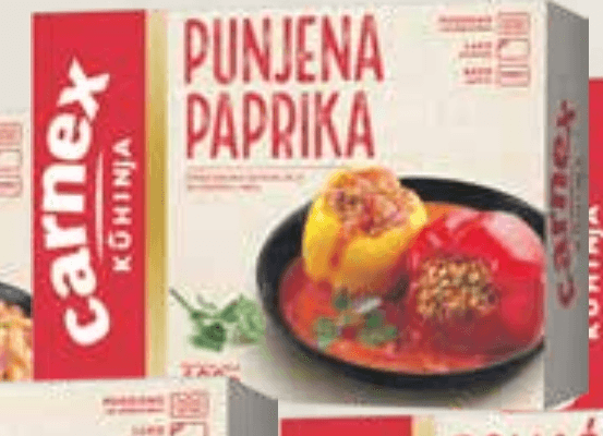 Punjena paprika 400 g Carnex Akcija u trgovini KTC
