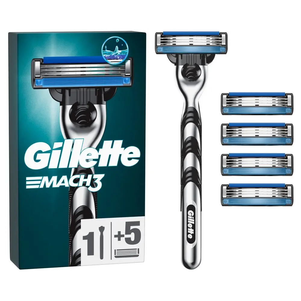 Gillette drška i 5 patrona Mach3 5 komada Akcija u trgovini Kaufland