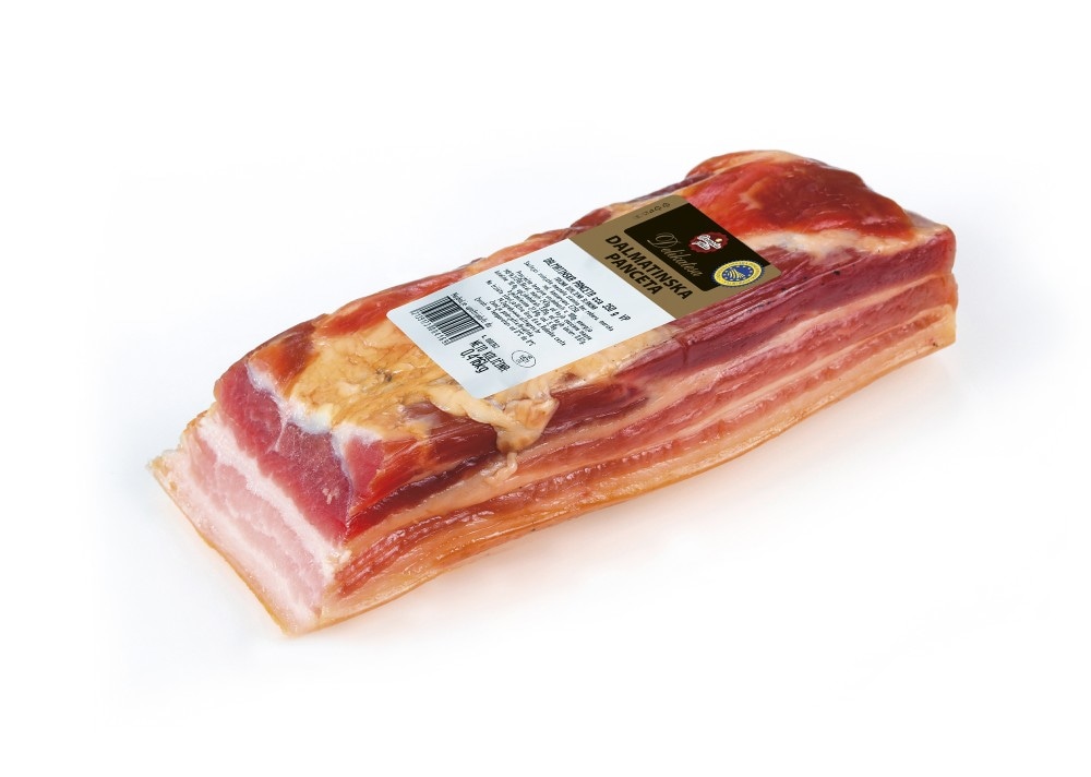 Domaća priča Dalmatinska panceta 1 kg - Akcija u trgovini Ribola