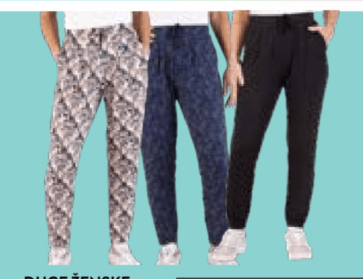 Duge ženske hlače viskoza 1 kom - Akcija u trgovini Spar